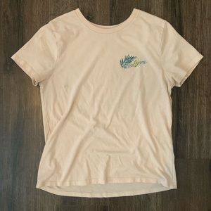 volcom tee, size XL, color baby pink